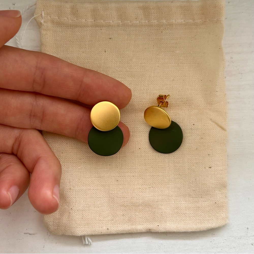 Forest Green Earrings